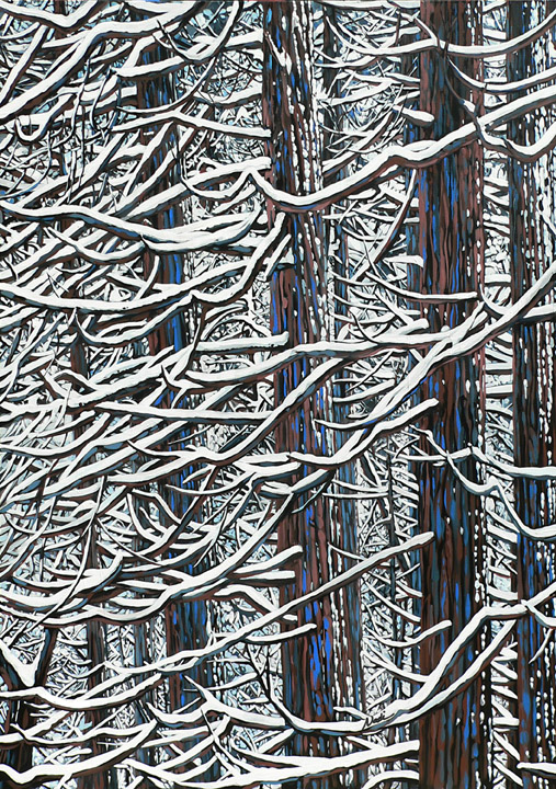 NS – Landscape, Sequoia – 09-21 Snow Trees 10×7 © Nadi Spencer