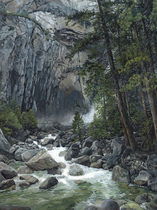 NS – Landscape, Sequoia – 22-56 Lower Yosemite Falls 40×30 © Nadi Spencer