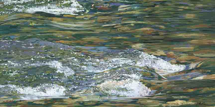 NS – Landscape, Three Rivers – 15-109 Water 7×15 © Nadi Spencer