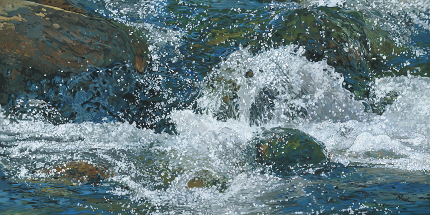 NS – Landscape, Three Rivers – 15-204 Cool Blue 18×36 © Nadi Spencer