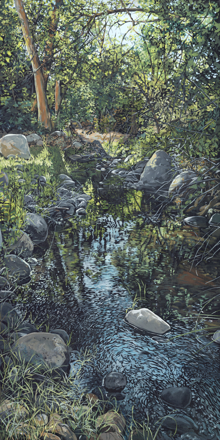 NS – Landscape, Three Rivers – 22-80 Chappell Creek 40×20 © Nadi Spencer
