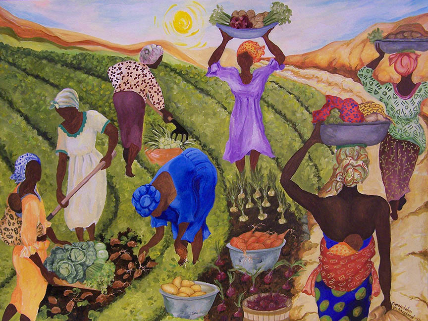 GM – African Series – Reaping Whats Sown © Gwendolyn McShepard