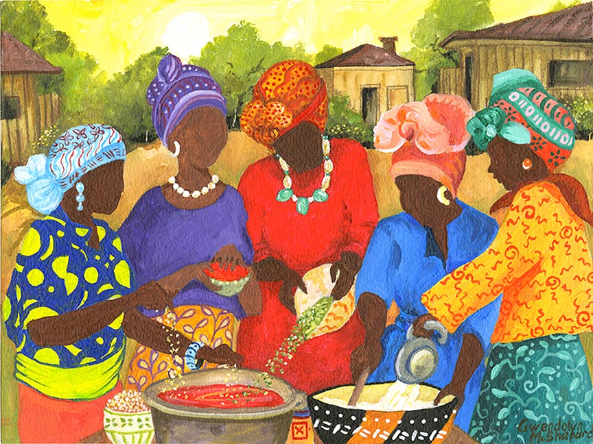 GM – African Series – Secret Mojo Sauce © Gwendolyn McShepard