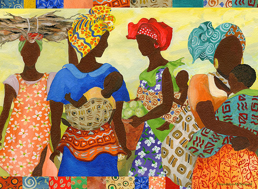 GM – African Series – Women at Work I © Gwendolyn McShepard