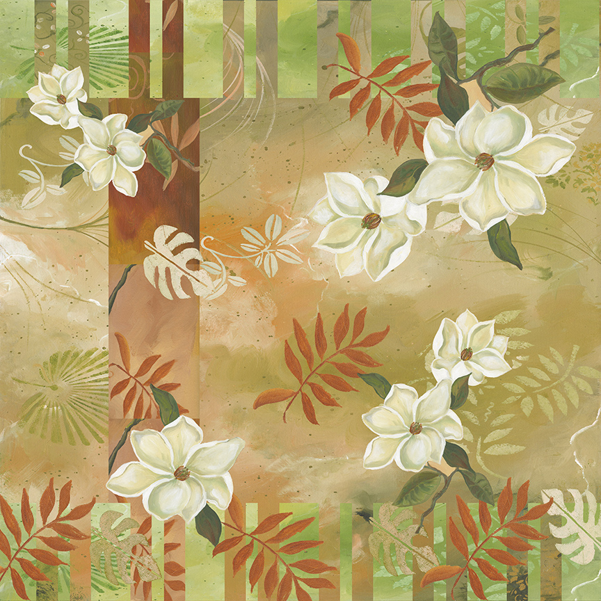 GM – Floral – Magnolia Pattern 2 © Gwendolyn McShepard