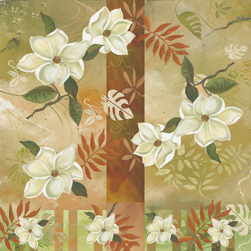 GM – Floral – Magnolia Pattern 3 © Gwendolyn McShepard