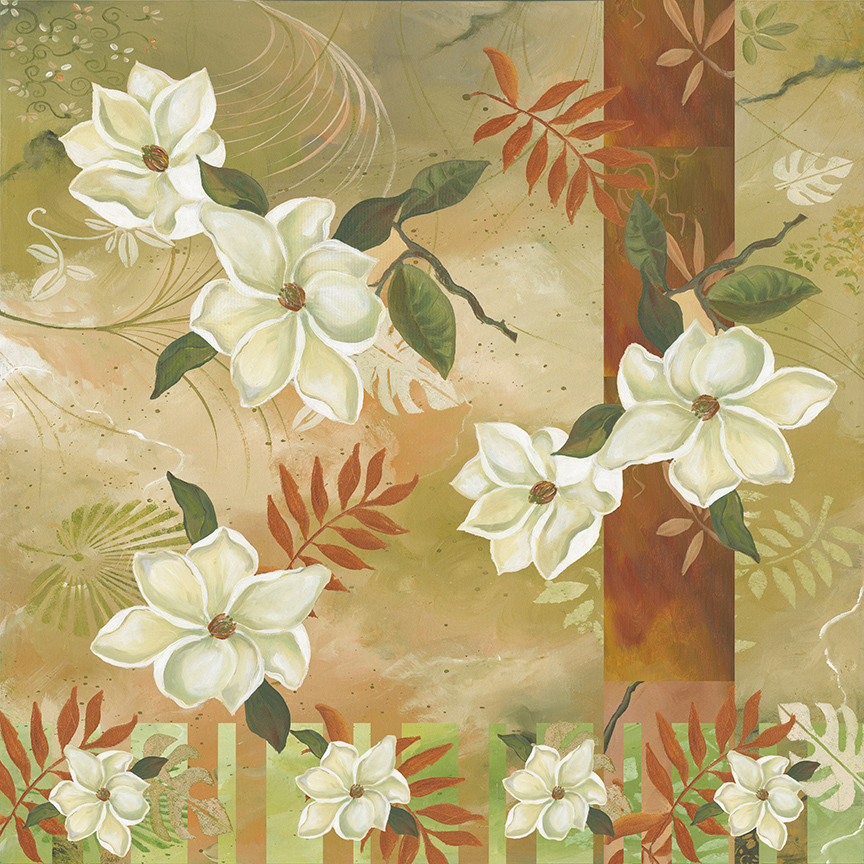GM – Floral – Magnolia Pattern 4 © Gwendolyn McShepard
