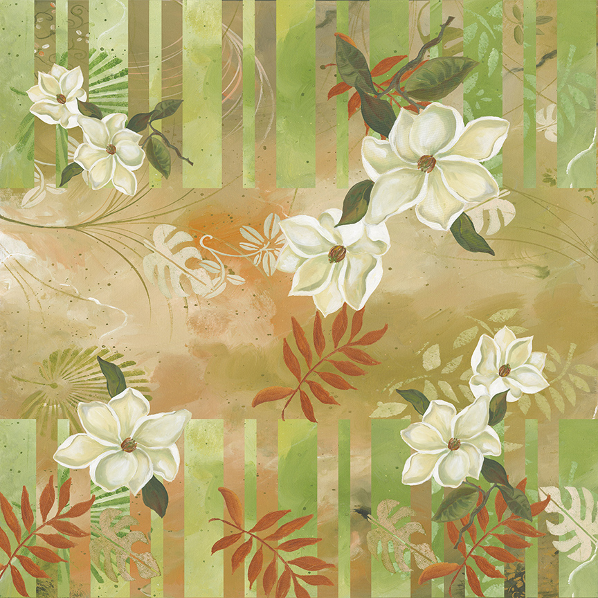 GM – Floral – Magnolia Pattern 5 © Gwendolyn McShepard