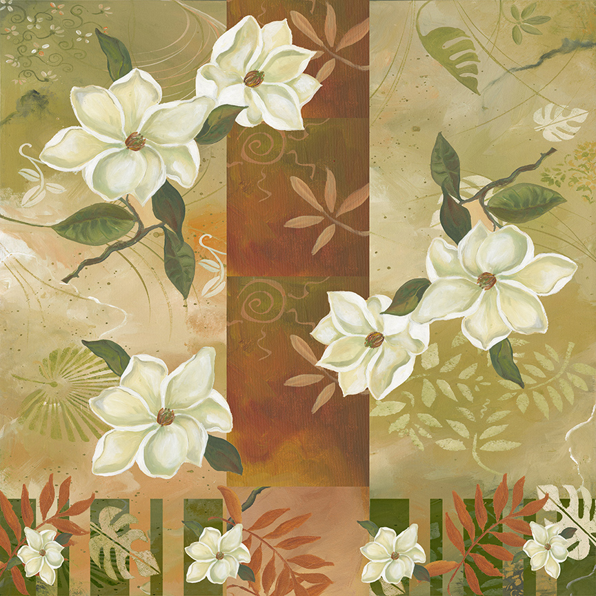 GM – Floral – Magnolia Pattern © Gwendolyn McShepard