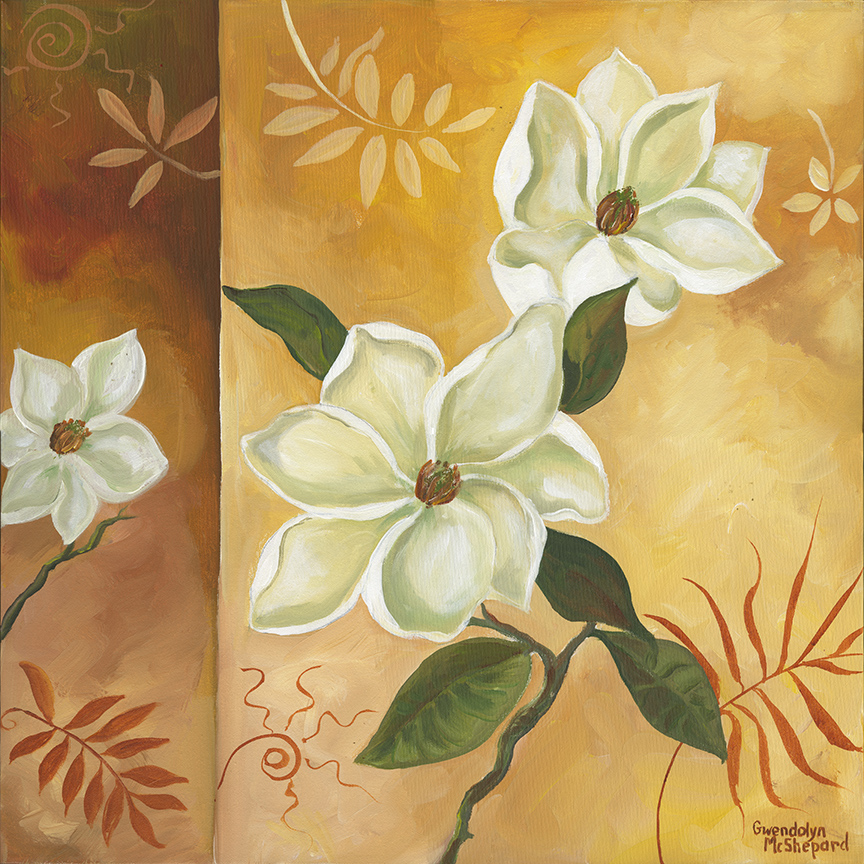 GM – Floral – Pattern Magnolia 1 © Gwendolyn McShepard