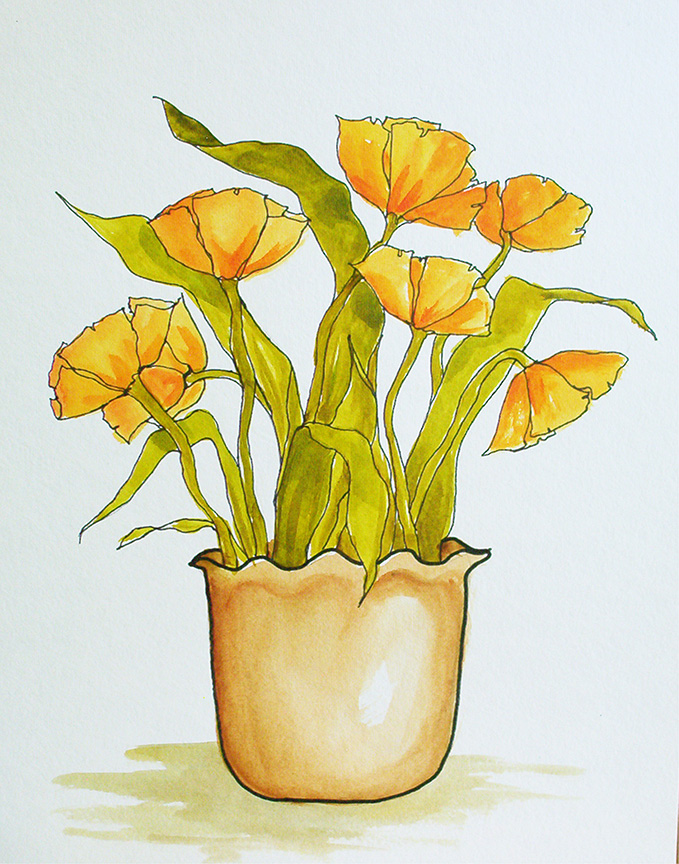GM – Floral – Vase – Poppies © Gwendolyn McShepard