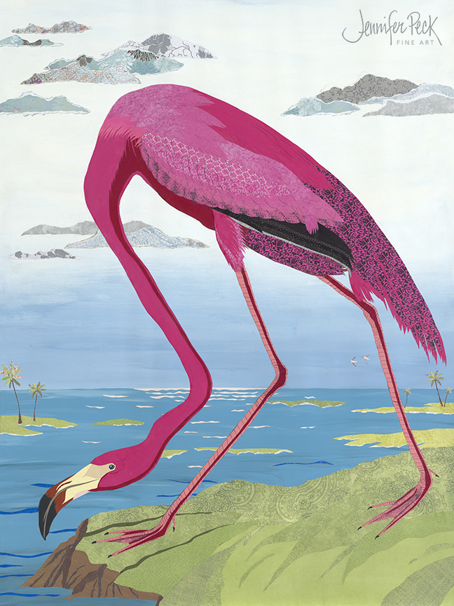JP2 – Ode to Audubon – American Flamingo © Jennifer Peck