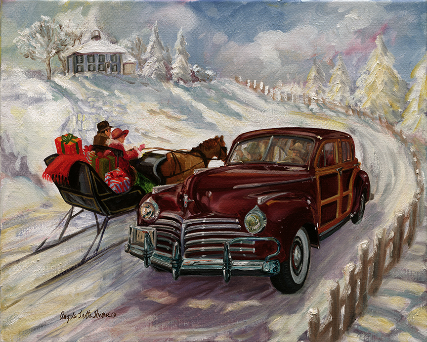 ATT – Christmas – Snowy Afternoon Ride © Angela Trotta Thomas