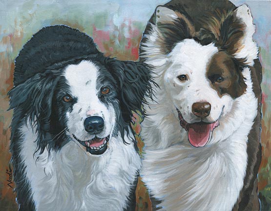 NS – Dogs, Herding – 18-74 Tig and Git 14×18 © Nadi Spencer