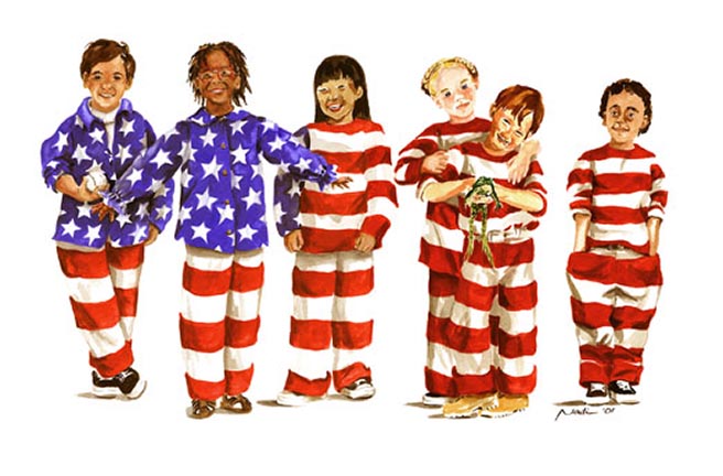 NS – Figurative – Flag Kids 4×7 © Nadi Spencer