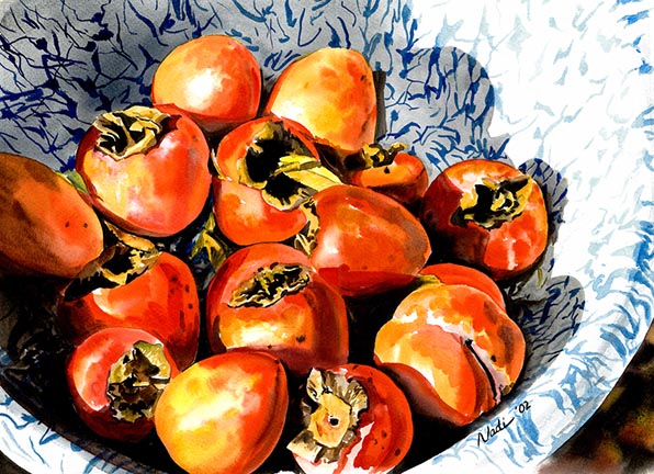 NS – Fruits and Veggies – Persimmons14x20 © Nadi Spencer