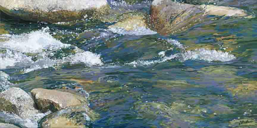 NS – Landscape, Three Rivers – 15-114 Water #2, 18×36 © Nadi Spencer