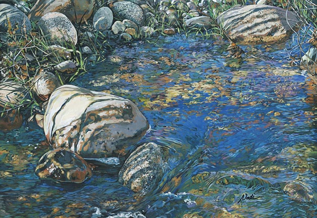 NS – Landscape, Three Rivers – 16-34 Slicky Pool 14×20 © Nadi Spencer