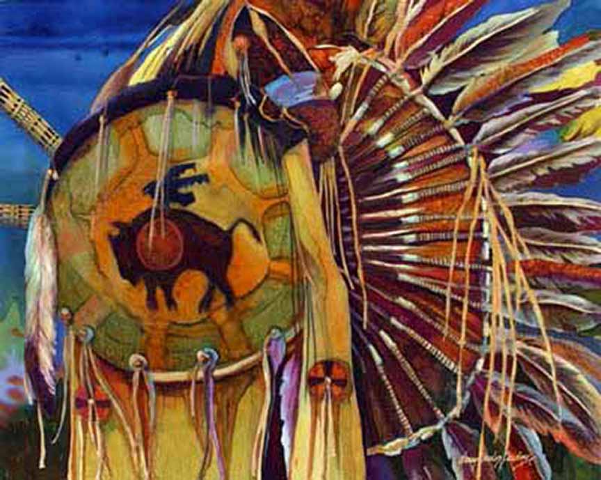 NDC – Dance of the Buffalo Shield © Nancy Dunlop Cawdrey