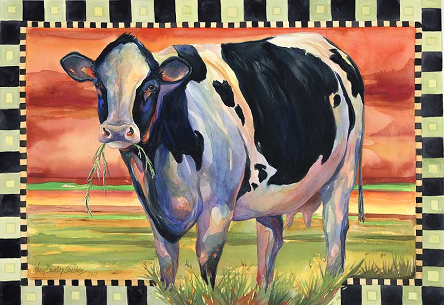 NDC – Happy Heifer © Nancy Dunlop Cawdrey