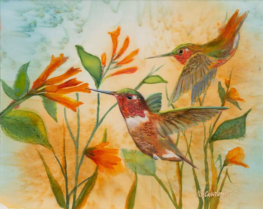 NDC – Honey Suckle Hummers © Nancy Dunlop Cawdrey