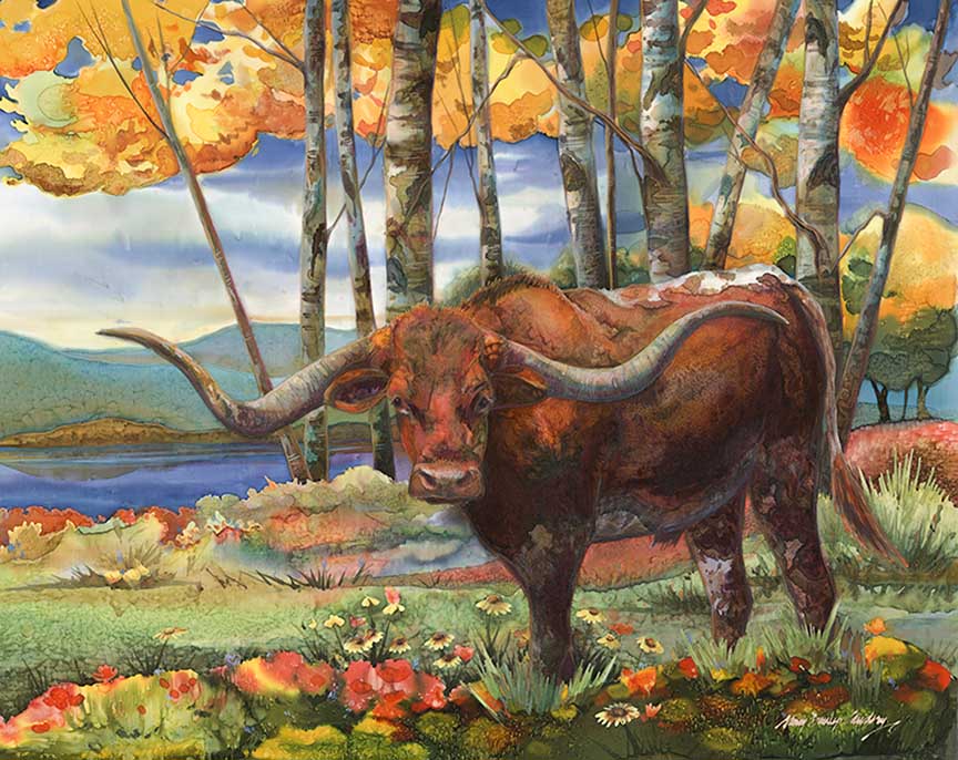 NDC – Longhorn Heaven © Nancy Dunlop Cawdrey