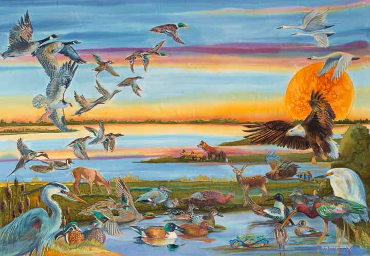 NDC – Sunrise on the Chesapeake © Nancy Dunlop Cawdrey