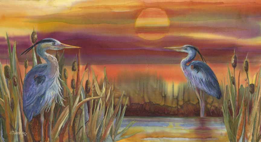 NDC – Wetland Dusk © Nancy Dunlop Cawdrey