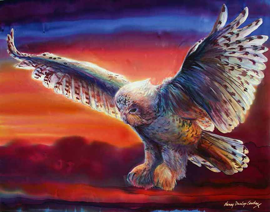 NDC – When Owl Comes Calling © Nancy Dunlop Cawdrey