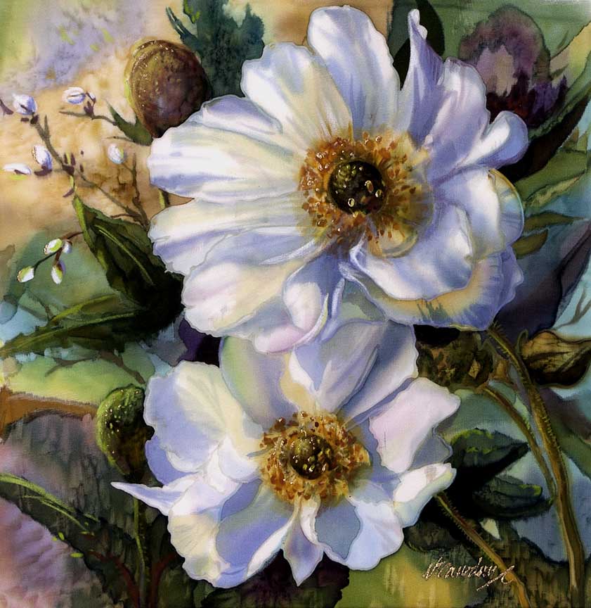 NDC – White Anemones © Nancy Dunlop Cawdrey