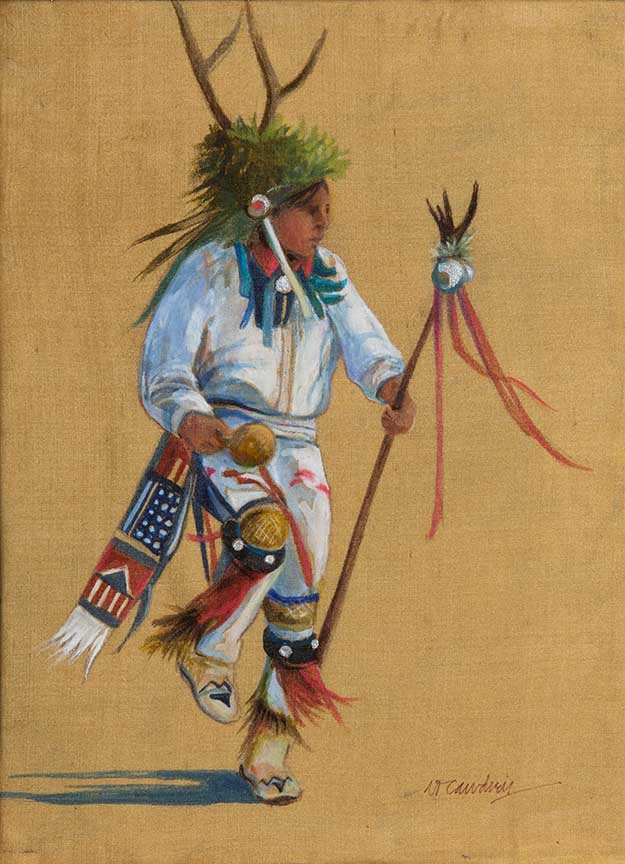 NDC – Young Pueblo Deer Dancer © Nancy Dunlop Cawdrey