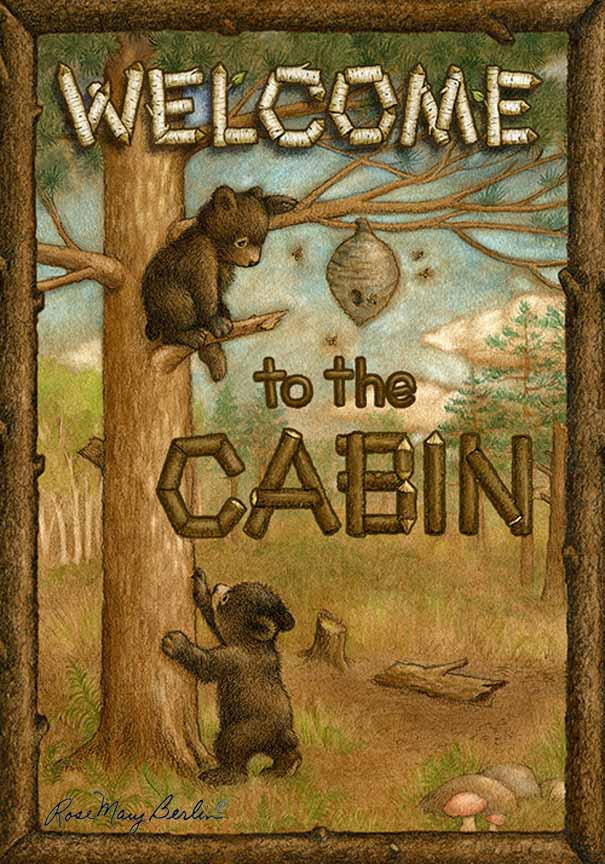 RMB – Bear Cubs – Cabin © Rose Mary Berlin