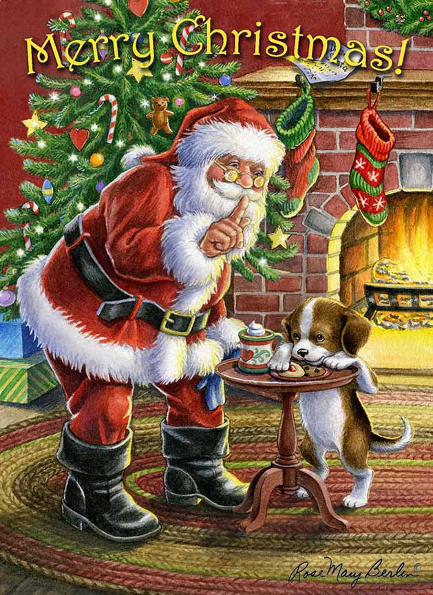 RMB – Christmas – Shhh Santa © Rose Mary Berlin