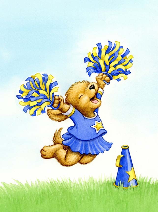 RMB – Puppy Cheerleader © Rose Mary Berlin