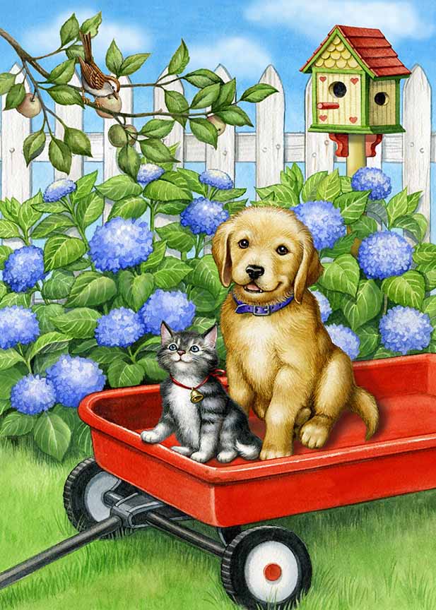 RMB – Puppy, Kitten and Birdie © Rose Mary Berlin