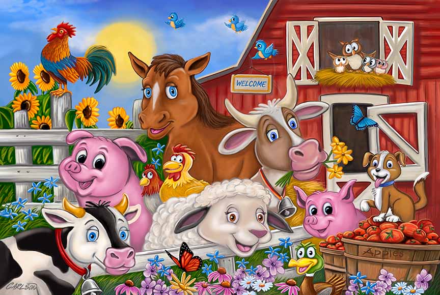 CC – 1P – Barnyard Friends CC2106 © Cory Carlson