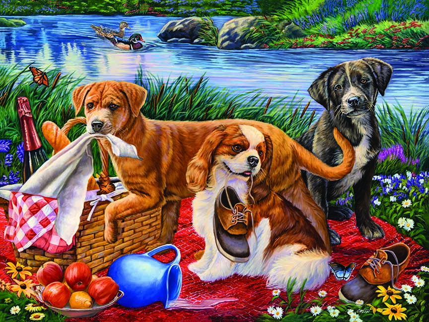 CC – 1P – Puppy Picnic CC1814 © Cory Carlson