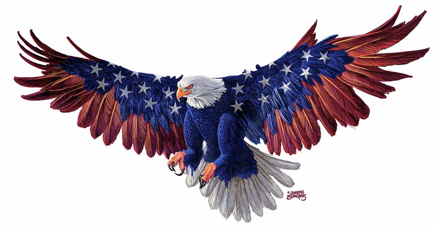 JB2 – Eagle – Red White and Blue 592 © Joseph Burgess