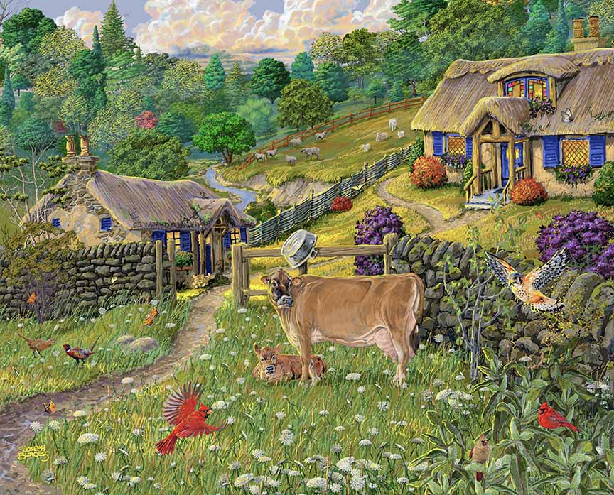 JB2 – Hillside Cottage Cows 498 © Joseph Burgess