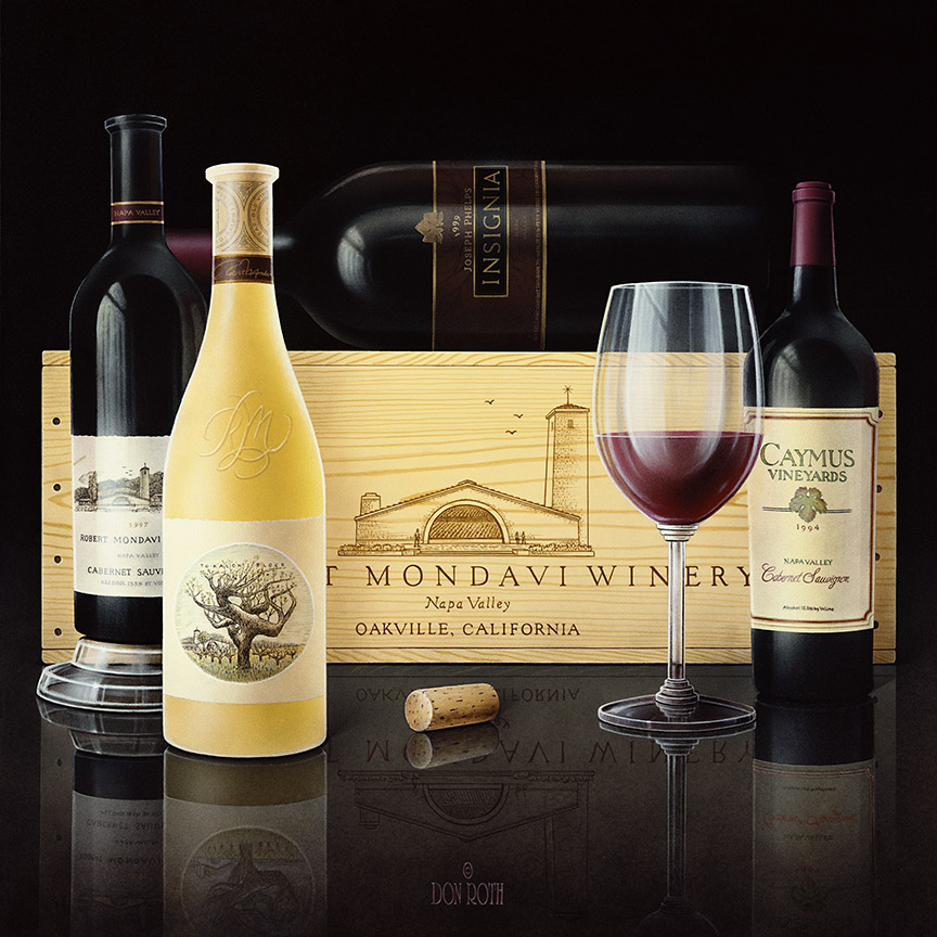 DR – Yellow Bottle Mondavi Case © Don Roth