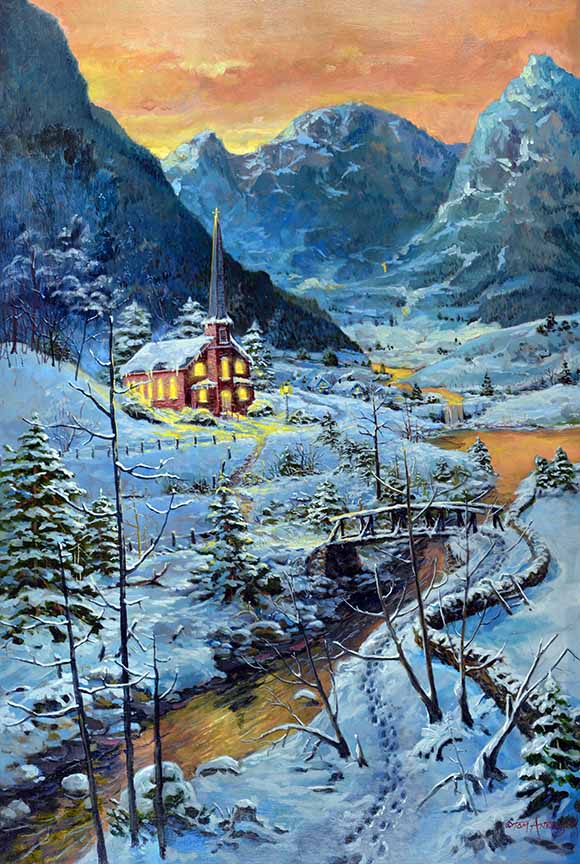 TA – Nostalgia – Winter Path to Church 800 © Tom Antonishak