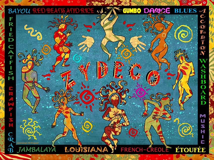 GM – Zydeco Print 1 © Gwendolyn McShepard