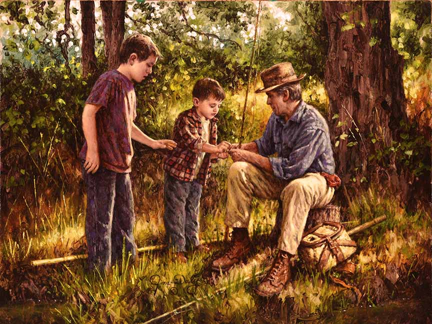 JD – Baiting The Hook © Jim Daly