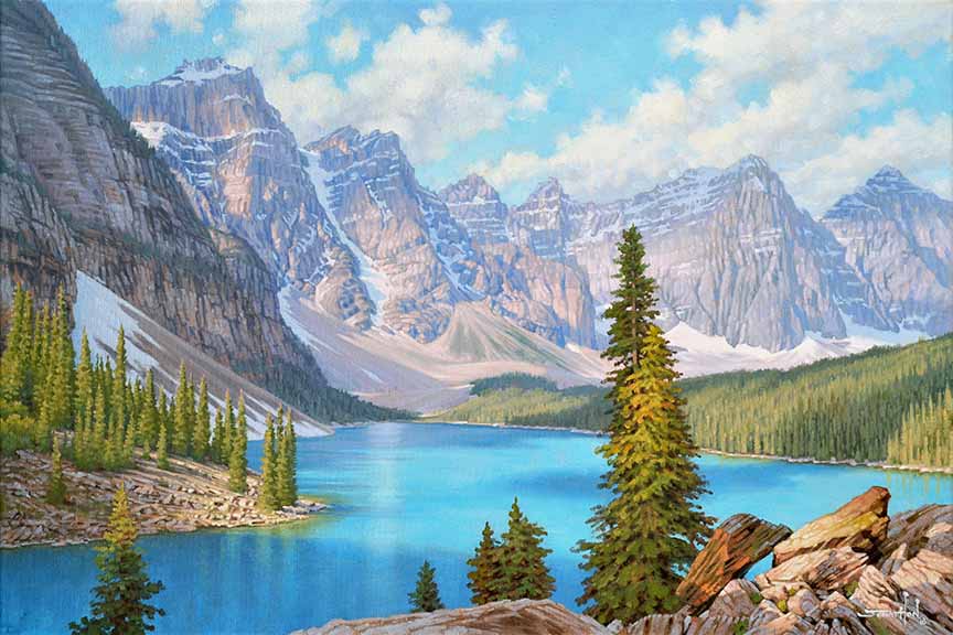 JEB – Landscape – Azure Dragon – Moraine Lake and the Valley of the Ten Peaks, Banff National Park, AB © Jonathon Earl Bowser