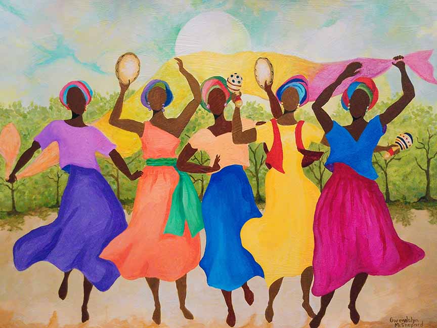 GM – African Series – Moon Dance © Gwendolyn McShepard