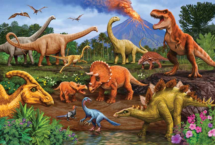 CHIC – Dinos 55123 © Cobble Hill Puzzle Company