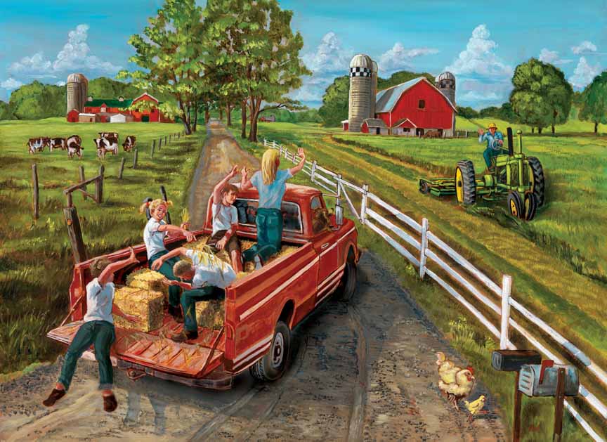 CHIC – Hayride © Cobble Hill Puzzle Company
