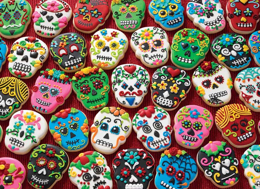 CHIC – Sugar Skull Cookies 80144 © Cobble Hill Puzzle Company