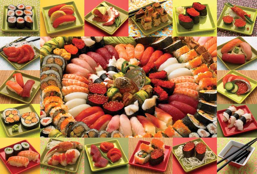 CHIC – Sushi 2000 box front © Cobble Hill Puzzle Company