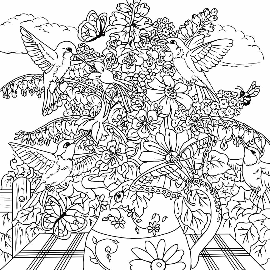 NW – zINK Hummingbird Bouquet 1206A © Nancy Wernersbach